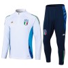 Italia Trenings Collegegenser 2024-25 Kvart-Zip Hvit - Barn